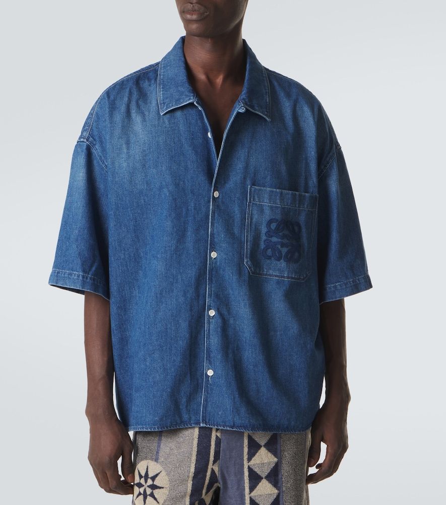 X Paula's Ibiza - Camicia bowling di jeans - Loewe - Modalova
