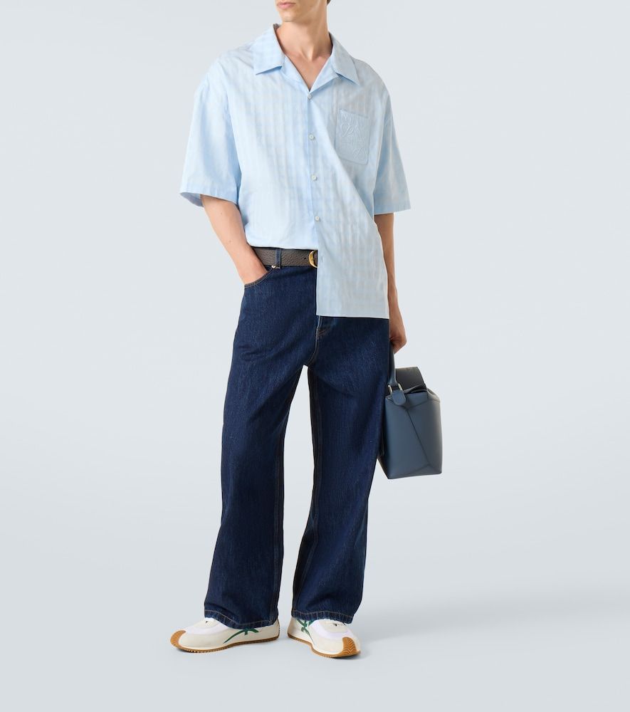 Jeans a vita media con gamba a botte - Loewe - Modalova