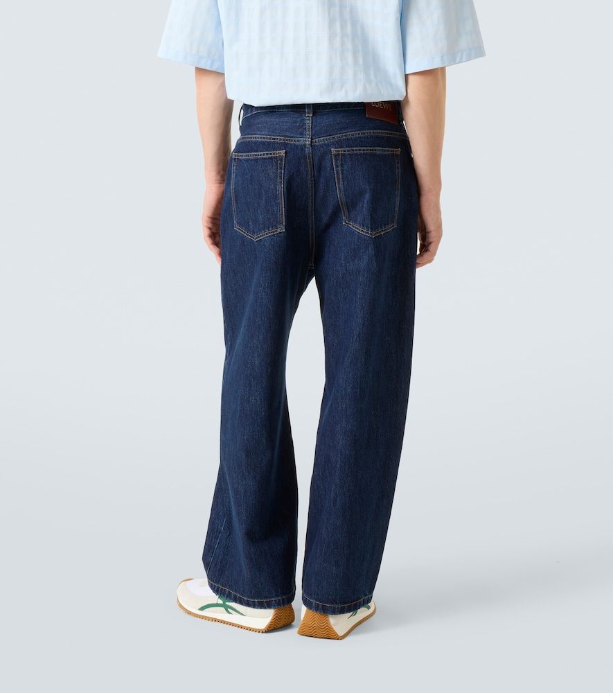 Jeans a vita media con gamba a botte - Loewe - Modalova