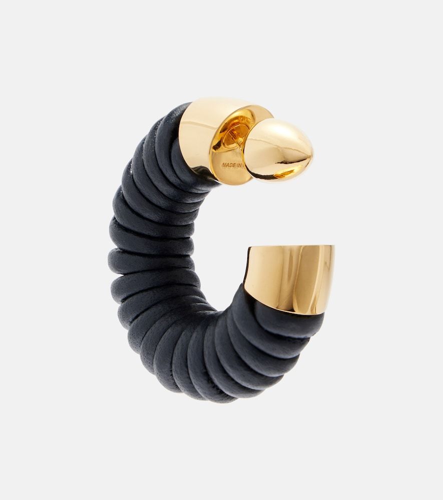 Alaïa Pendientes de aro Bobine con piel - Alaia - Modalova