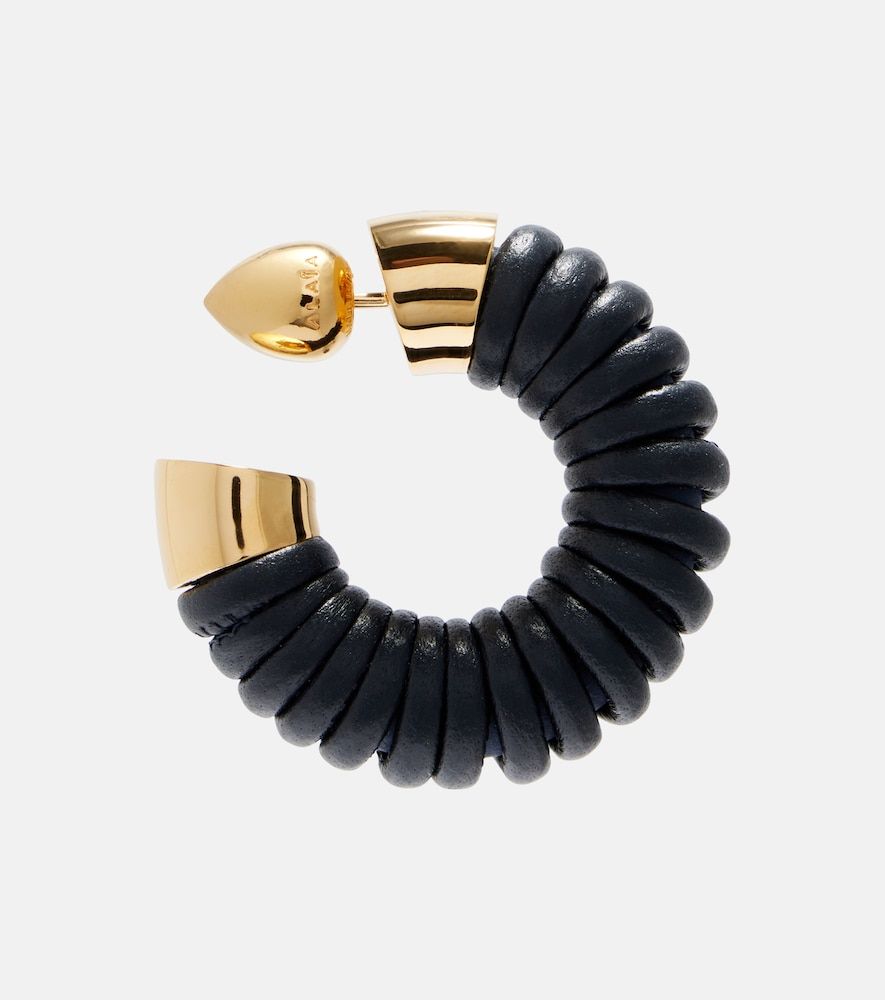 Alaïa Pendientes de aro Bobine con piel - Alaia - Modalova