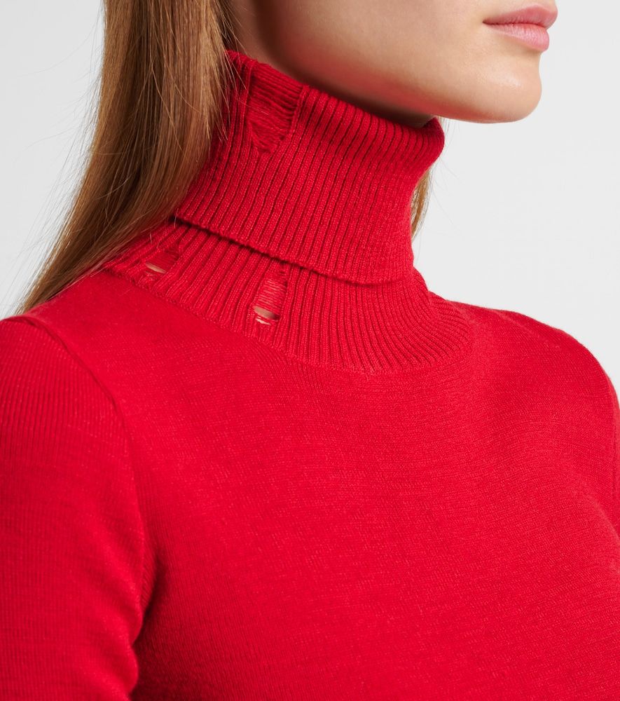 Jersey de cuello alto en mezcla de lana - MM6 Maison Margiela - Modalova