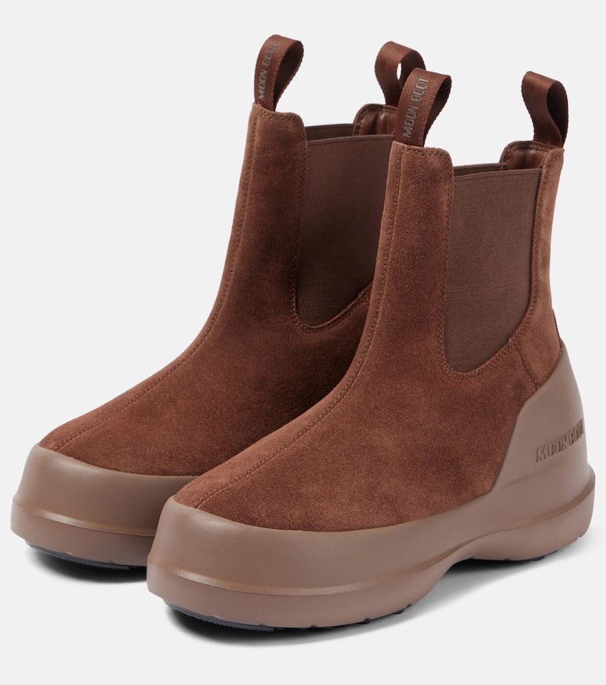 Chelsea-Boots Luna aus Veloursleder - Moon Boot - Modalova