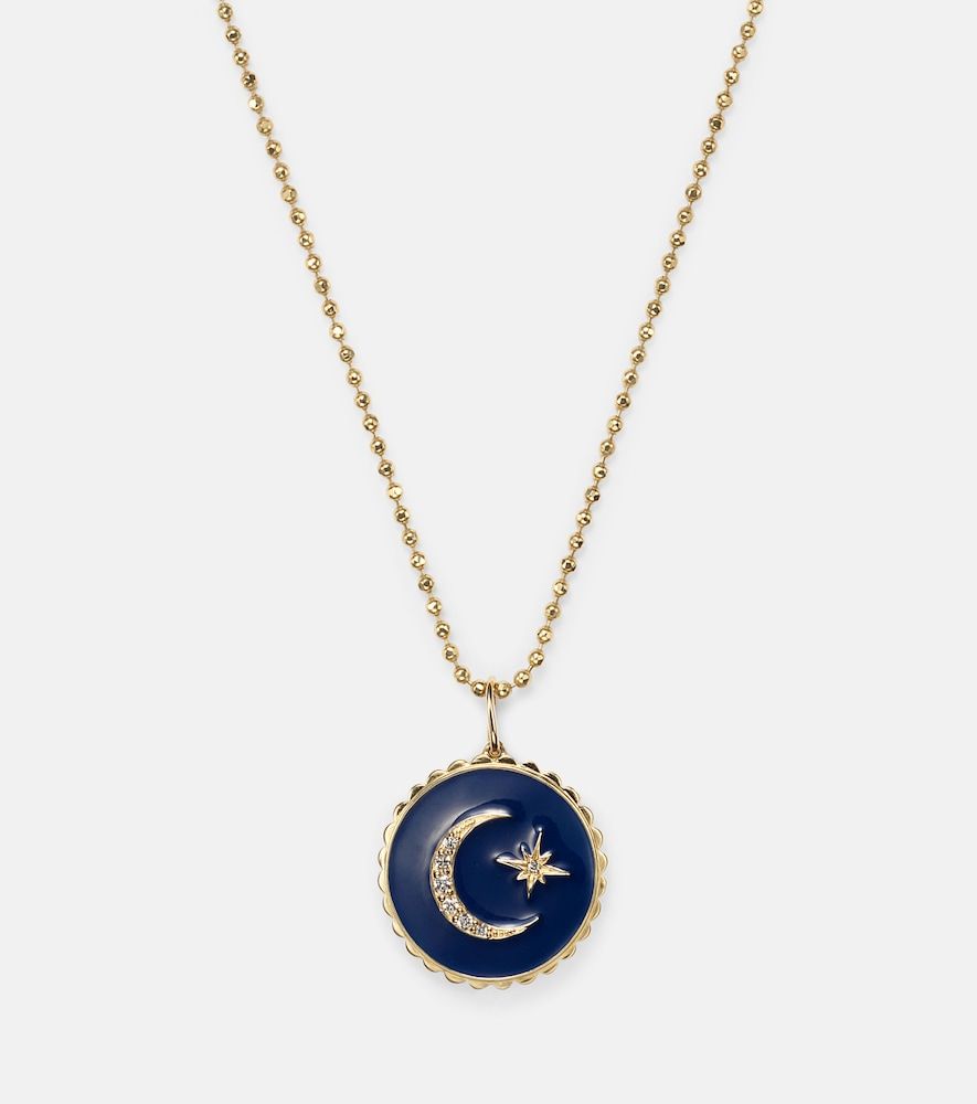 Collar de oro de 14 ct con diamantes - Sydney Evan - Modalova
