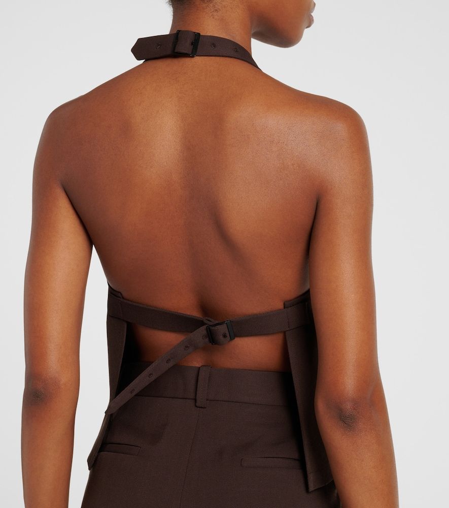 Top de lana con cuello halter - Wardrobe.NYC - Modalova