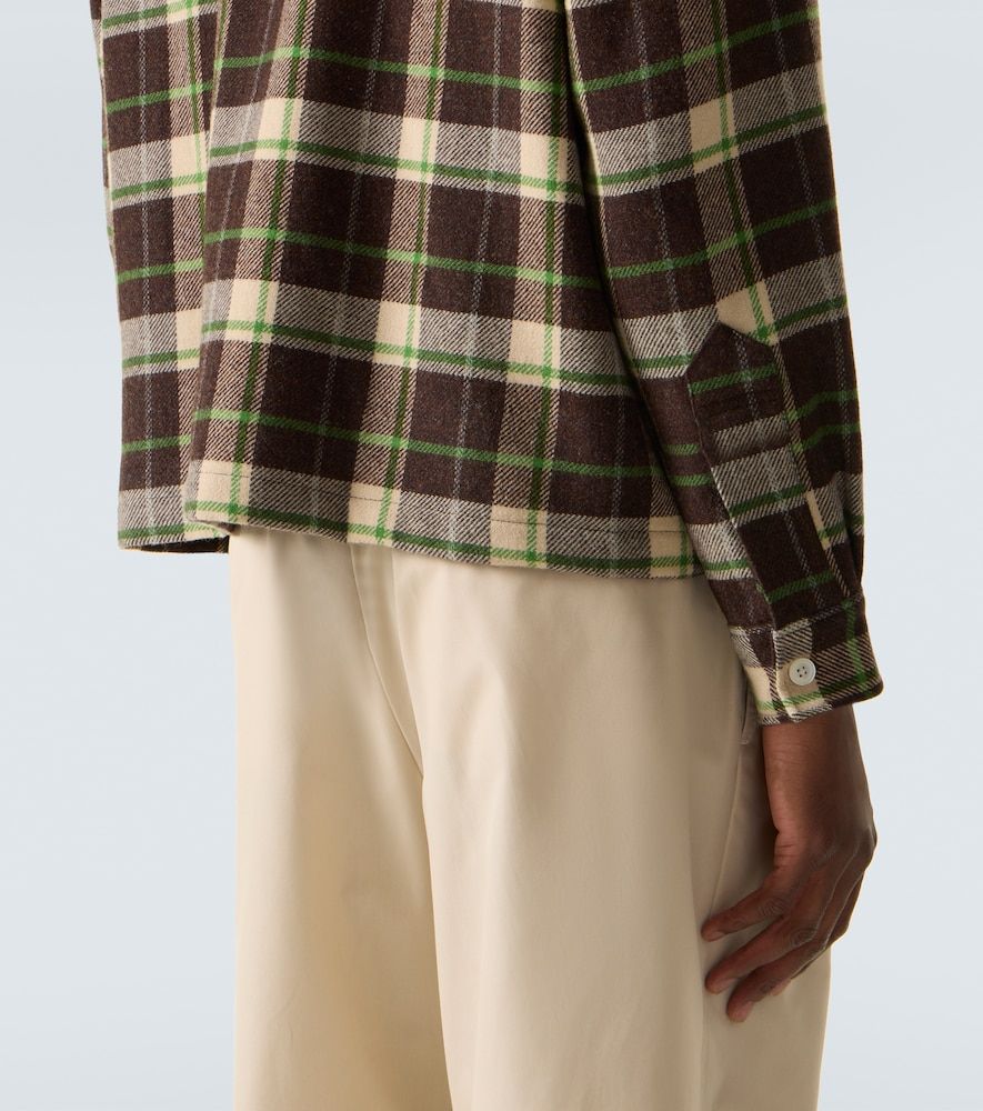 Woodcrest plaid wool flannel overshirt - Bode - Modalova