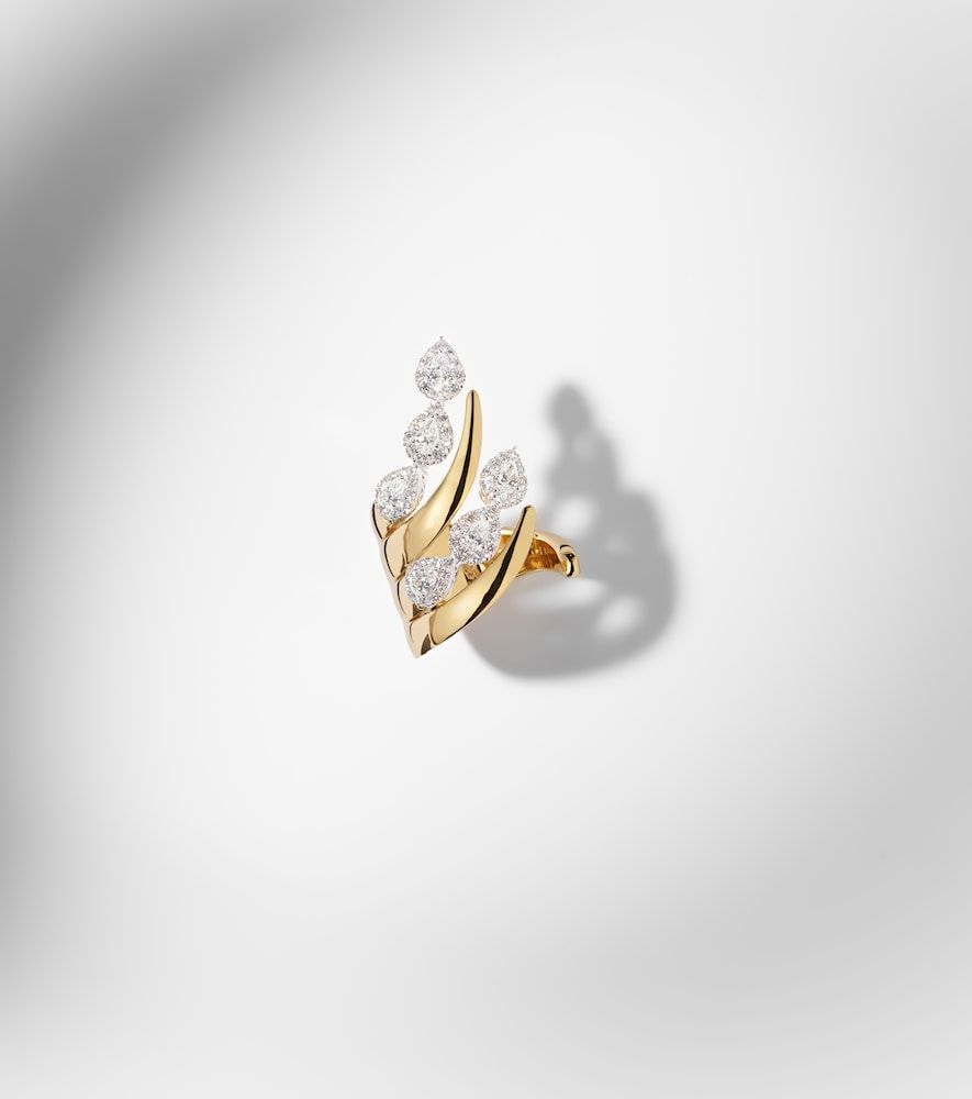 Anillo Golden Strada de oro blanco y amarillo de 18 ct con diamantes - Yeprem - Modalova