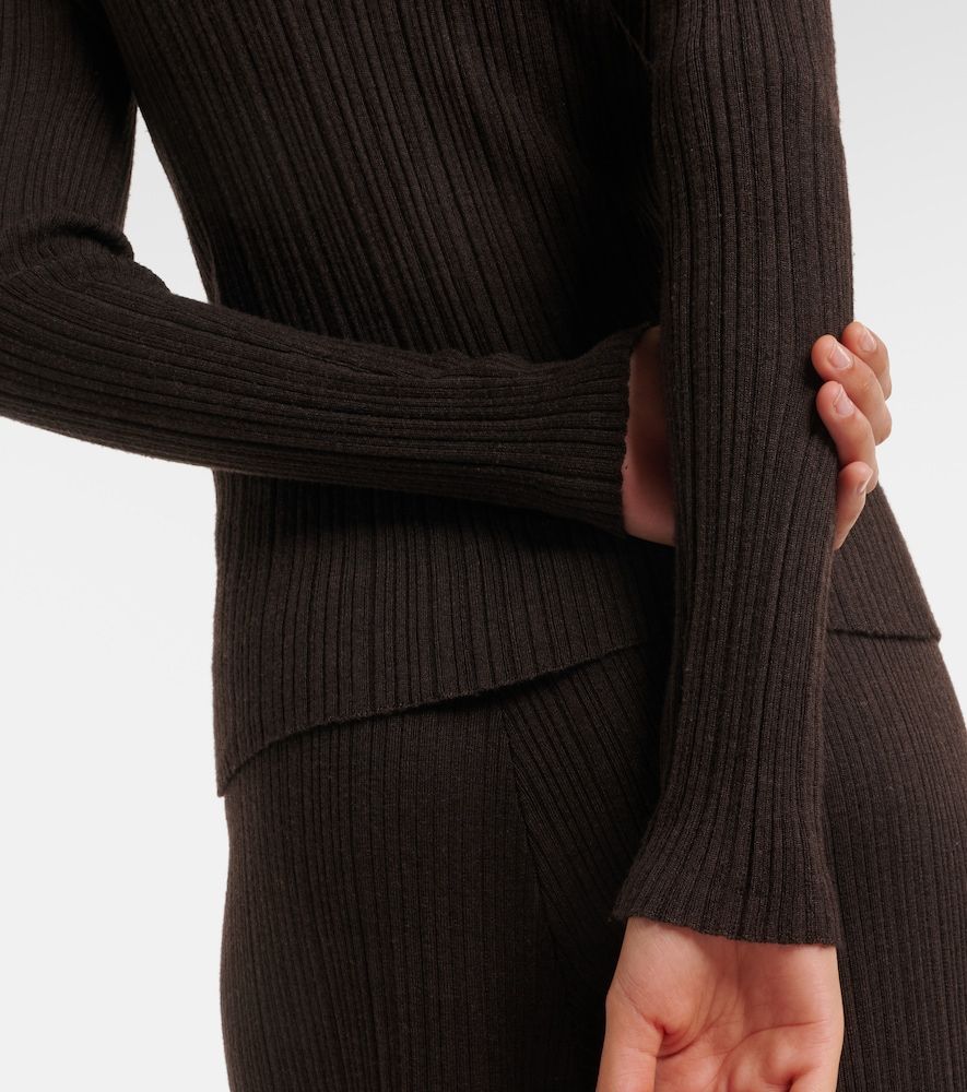 Jersey de cuello alto de cachemir, lana y seda - Agnona - Modalova