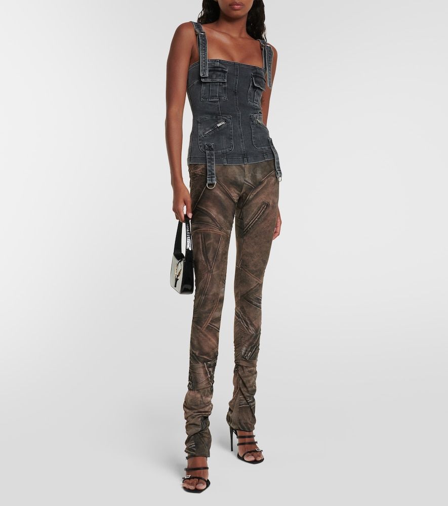 Blumarine Schmale Low-Rise-Hose - Blumarine - Modalova