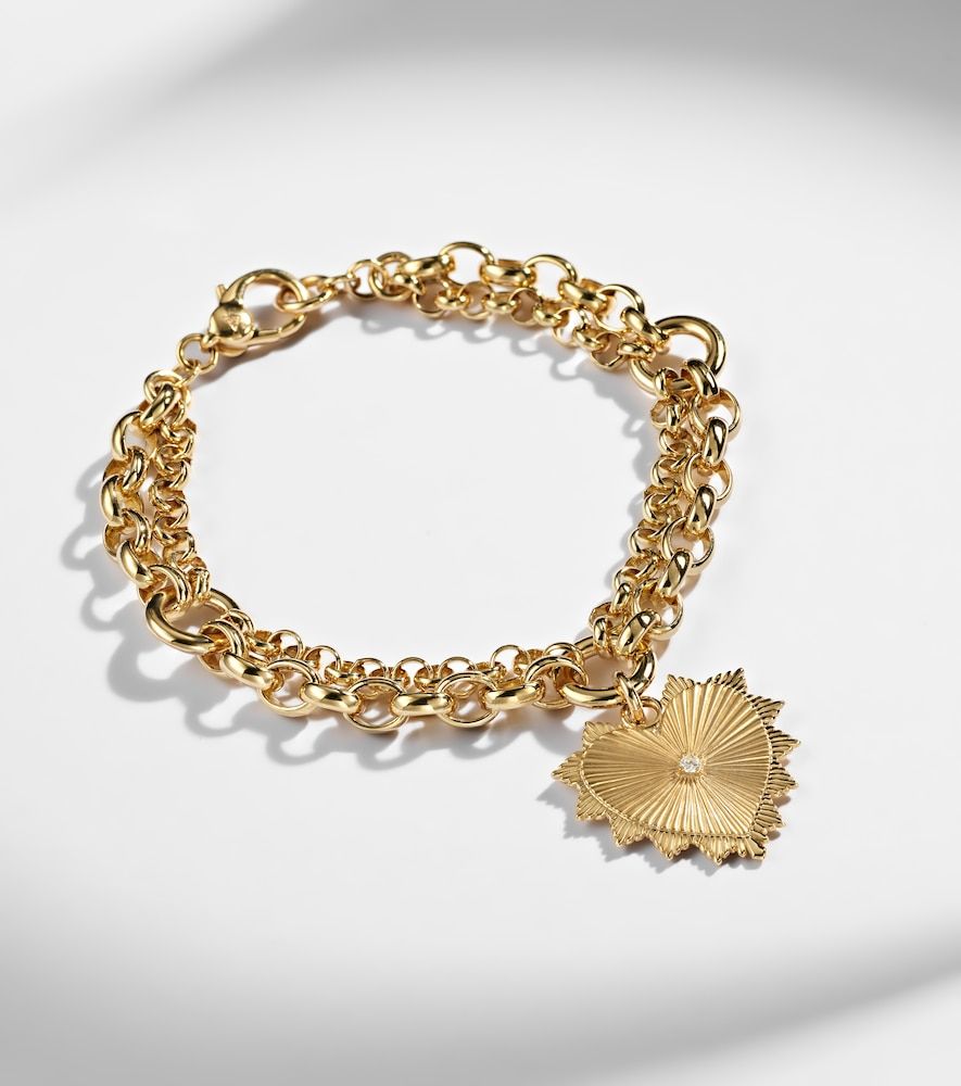 True Love 18kt charm bracelet with diamond - FoundRae - Modalova