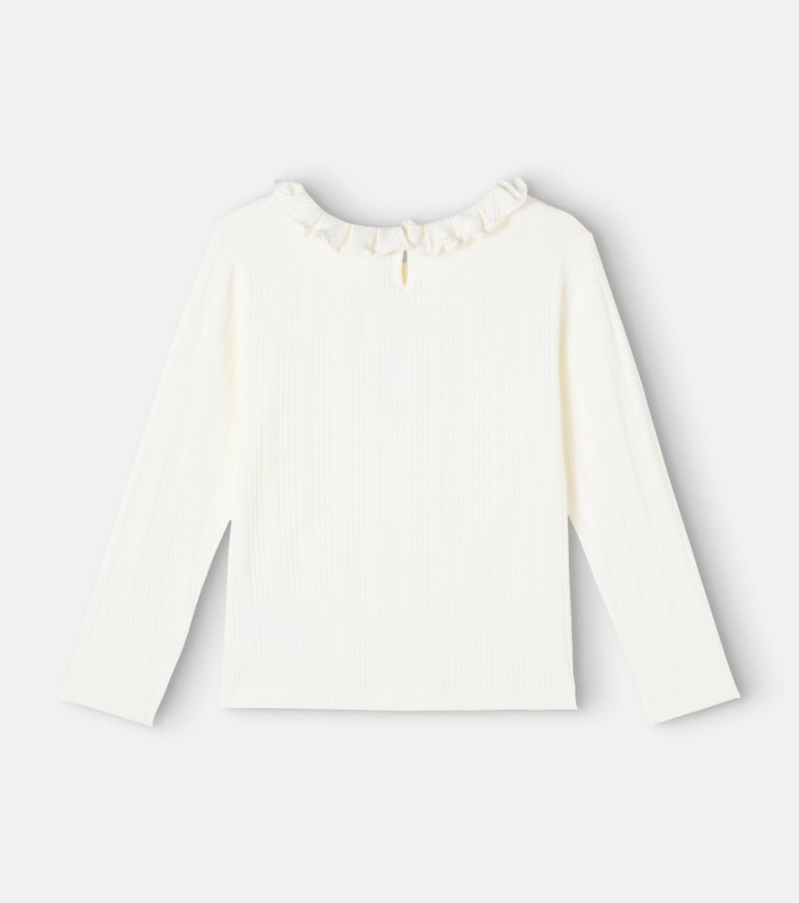 Camiseta acanalada Bess de algodón con volantes - Bonpoint - Modalova