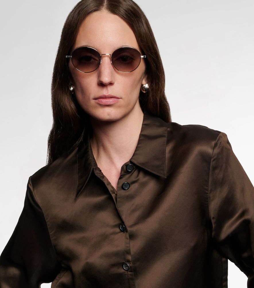 X Oliver Peoples Runde Sonnenbrille 1994C - Khaite - Modalova