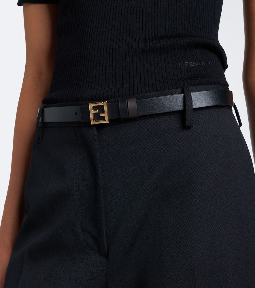 Fendi Cintura FF in pelle - Fendi - Modalova