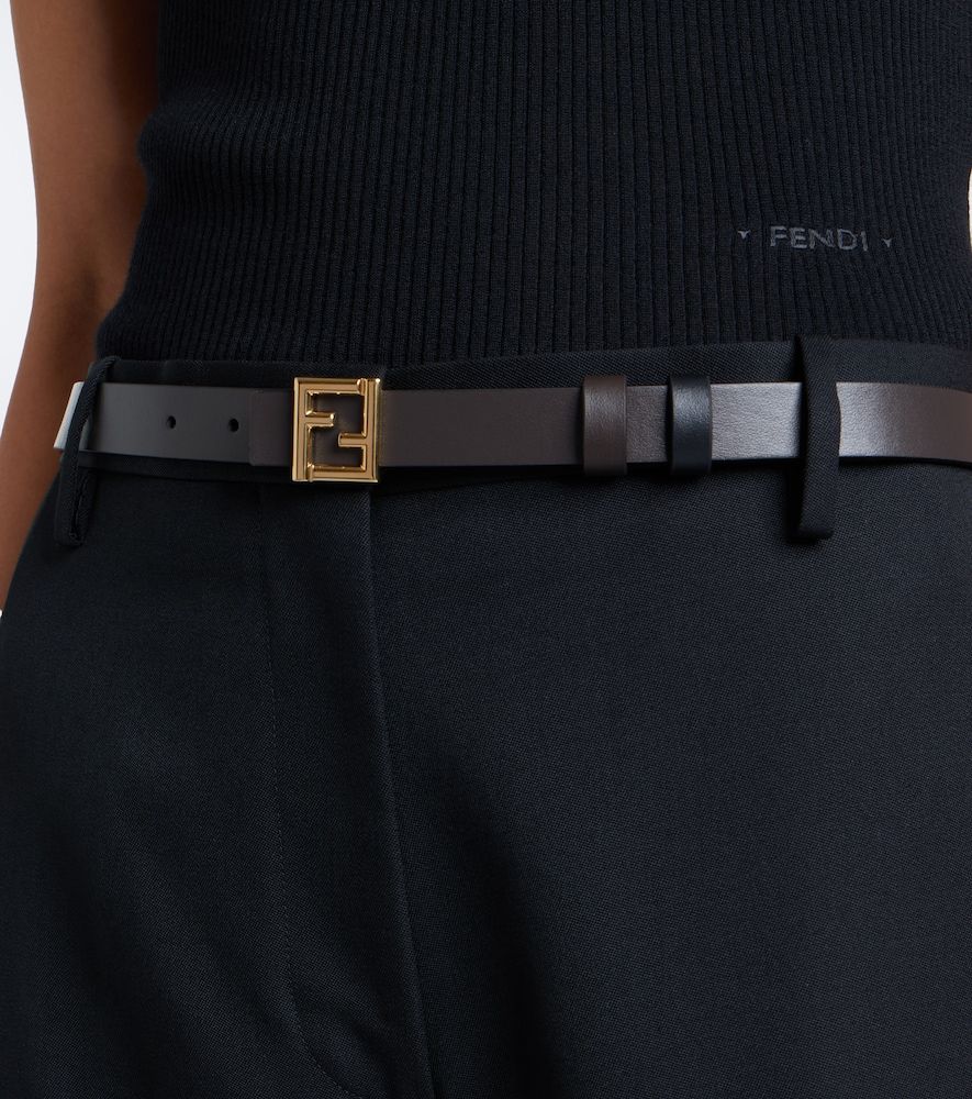 Fendi Cintura FF in pelle - Fendi - Modalova