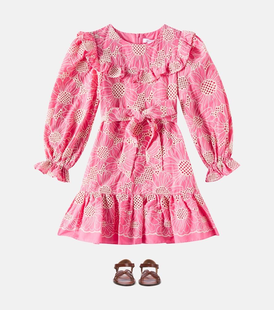 Vestido de gasa de algodón bordado - Patachou - Modalova