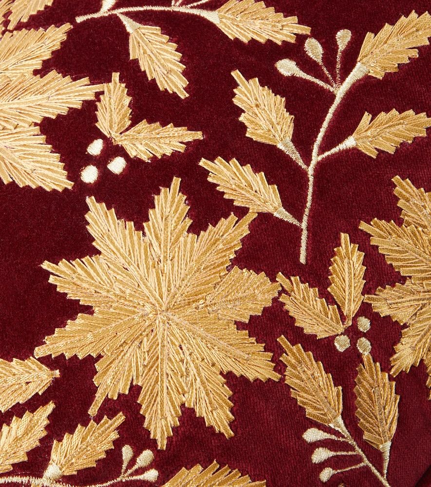 Cuscino in velluto di cotone con ricamo - Les-Ottomans - Modalova