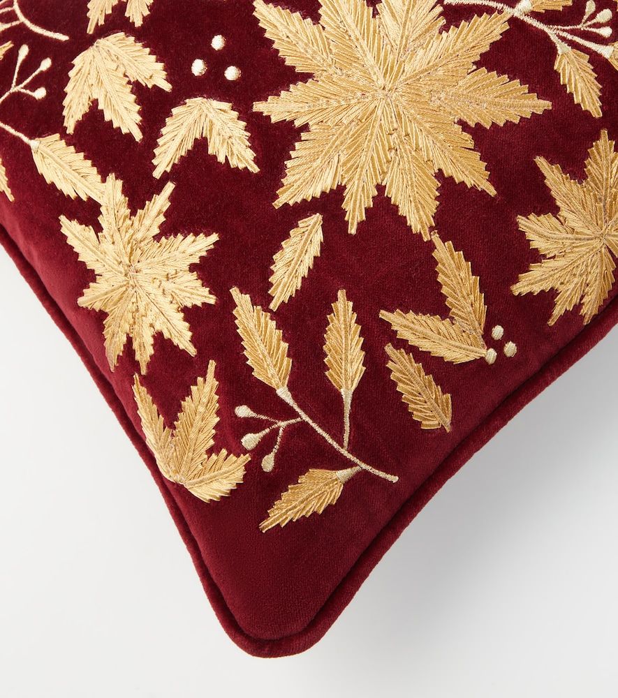 Cuscino in velluto di cotone con ricamo - Les-Ottomans - Modalova