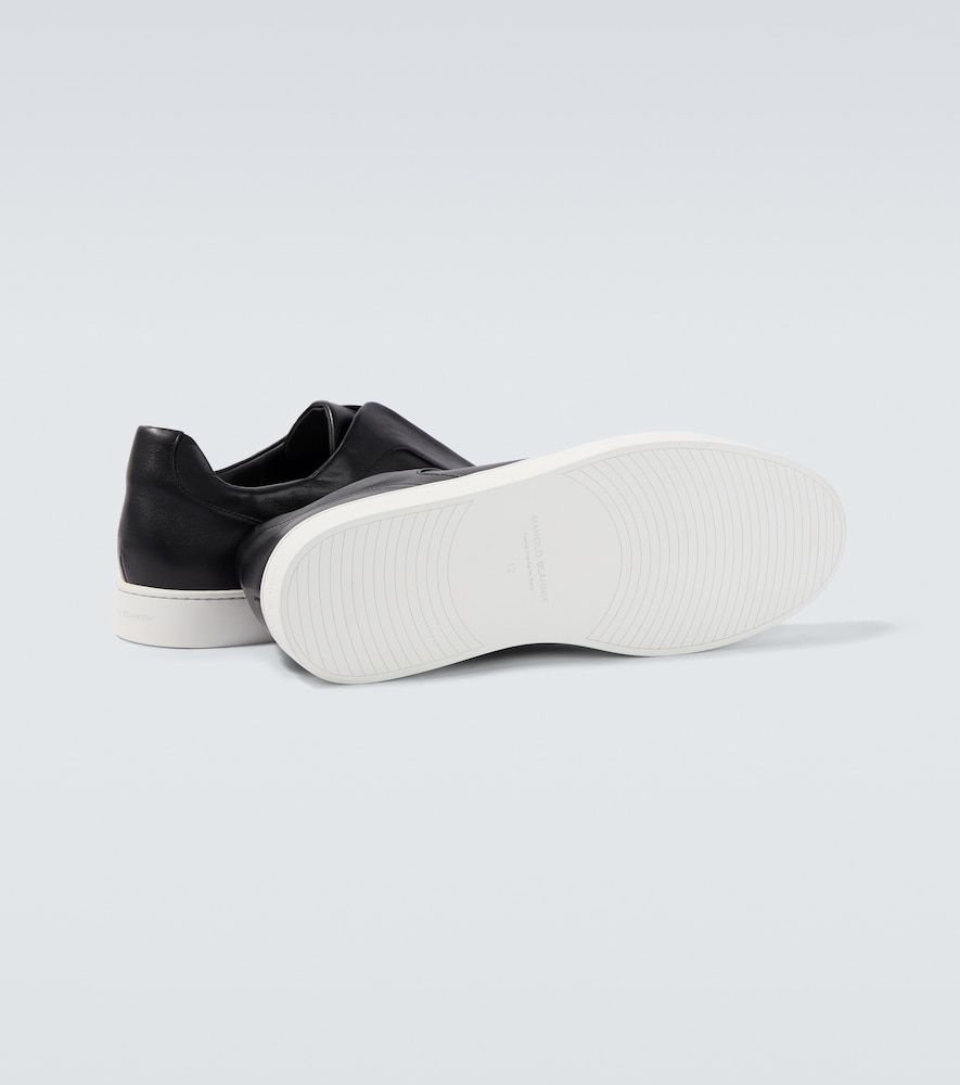 Slip-Ons Agilio aus Leder - Manolo Blahnik - Modalova