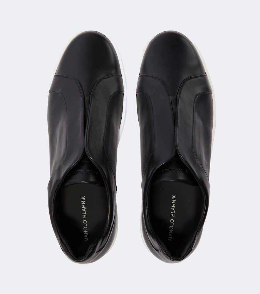 Slip-Ons Agilio aus Leder - Manolo Blahnik - Modalova
