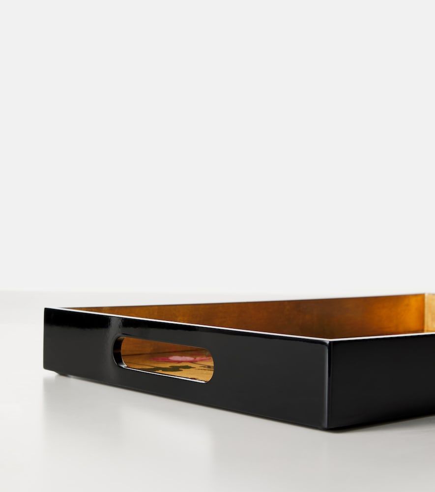Bandeja de madera lacada floral - Les-Ottomans - Modalova