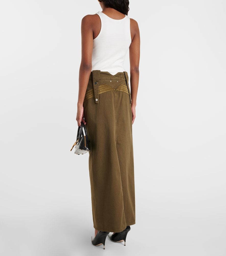 Falda larga cargo de denim - Blumarine - Modalova