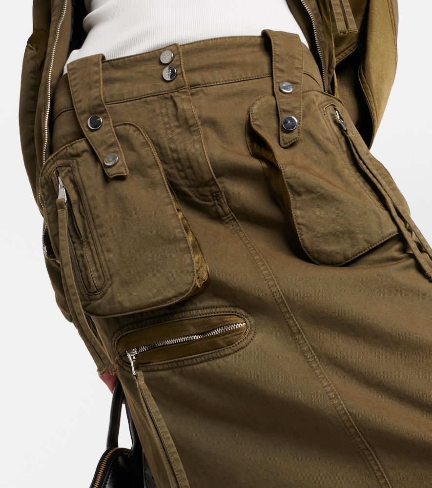 Falda larga cargo de denim - Blumarine - Modalova