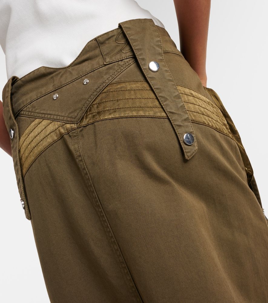Falda larga cargo de denim - Blumarine - Modalova