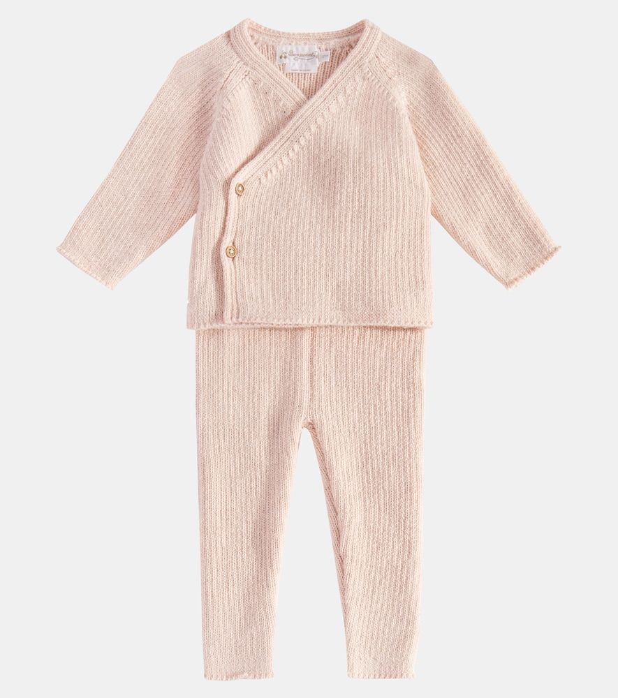 Bebé - set Théva de cárdigan y pantalones de alpaca - Bonpoint - Modalova