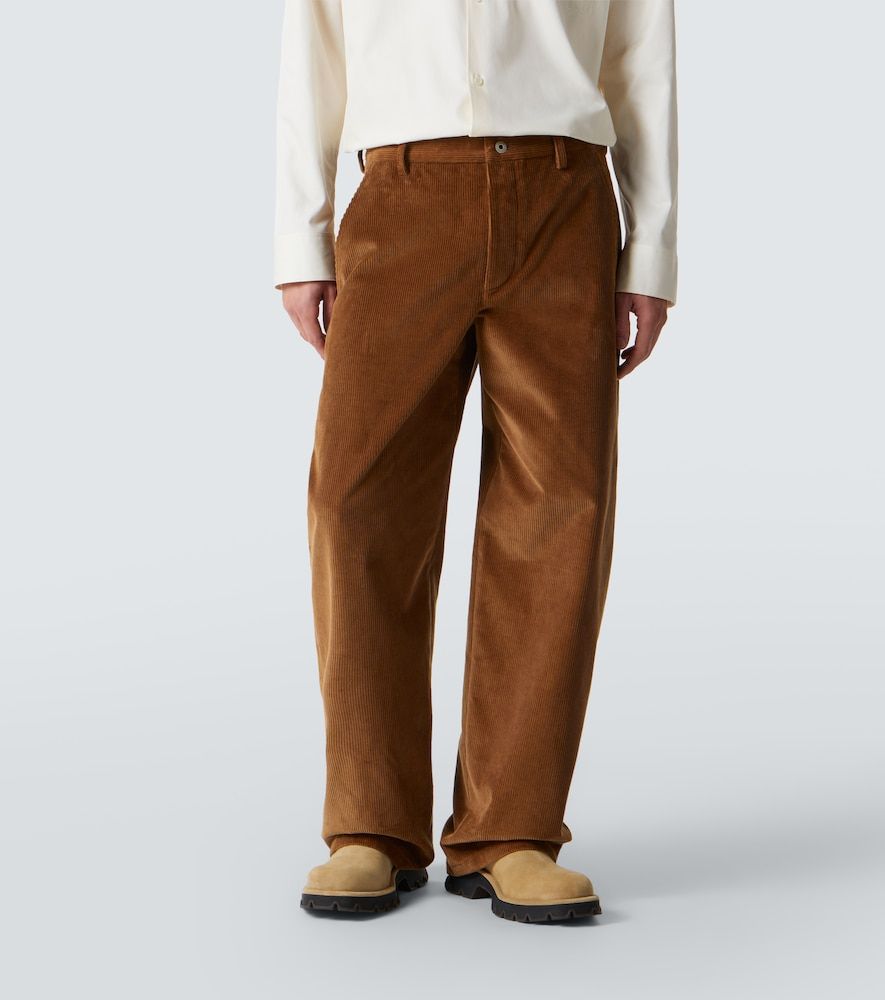 Pantalones anchos de pana de algodón - Loewe - Modalova