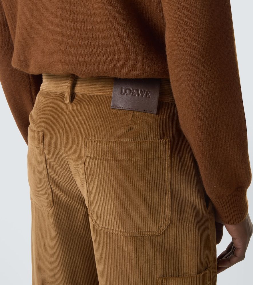 Pantalones anchos de pana de algodón - Loewe - Modalova