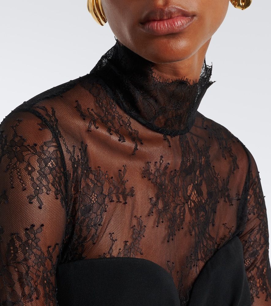 Elie Saab Lace-trimmed bustier top - Elie Saab - Modalova