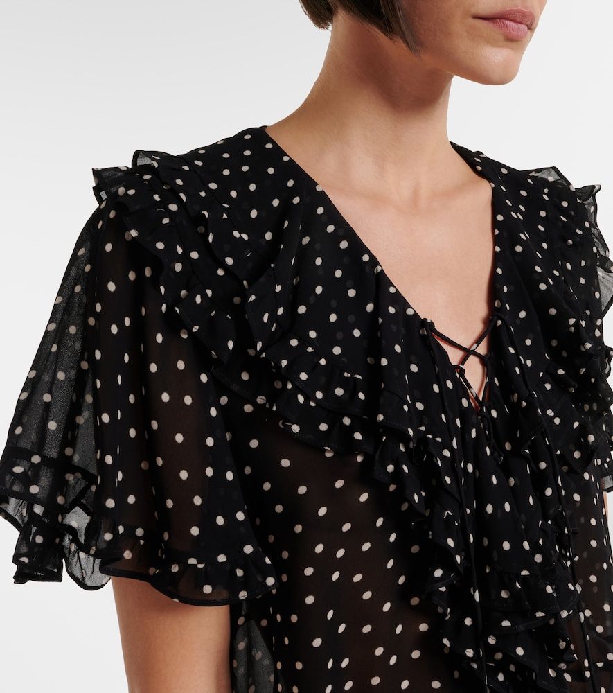 Blusa Dancing Dots de georgette con lunares - Dorothee Schumacher - Modalova