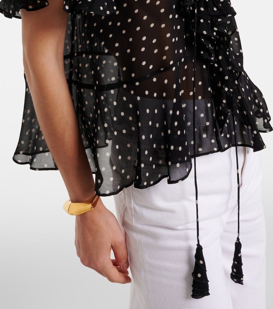Blusa Dancing Dots de georgette con lunares - Dorothee Schumacher - Modalova