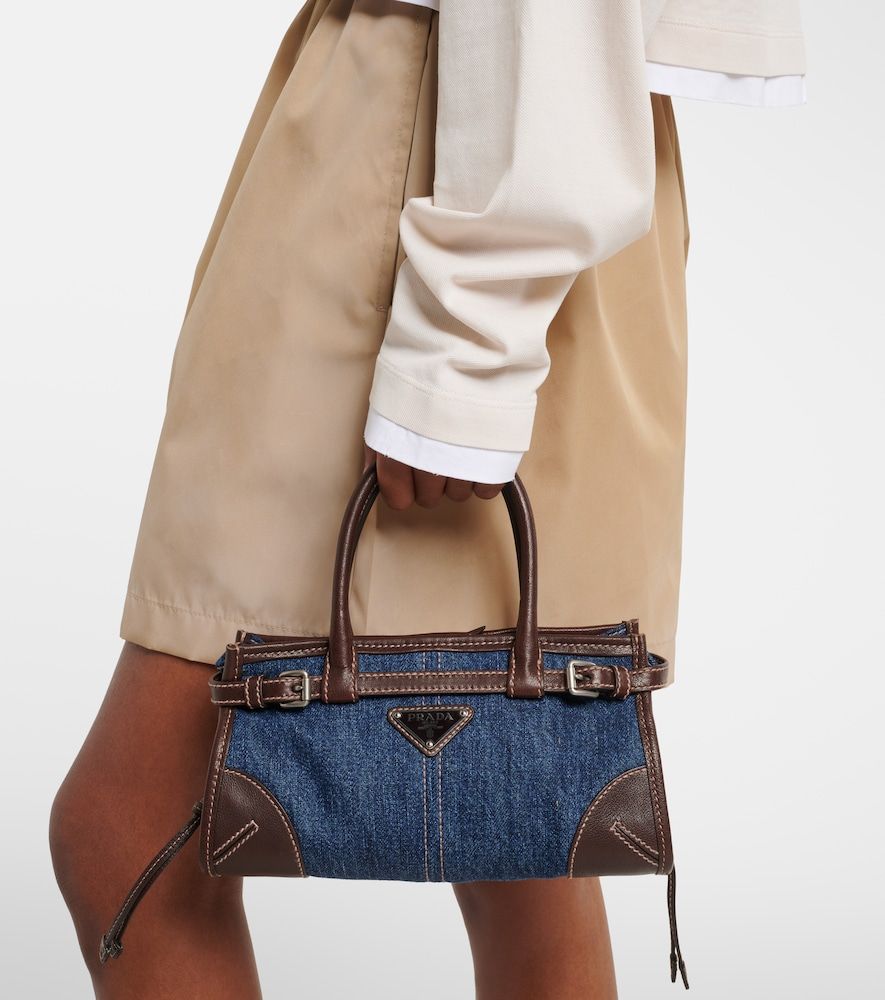 Bolso Bonnie Small de denim - Prada - Modalova