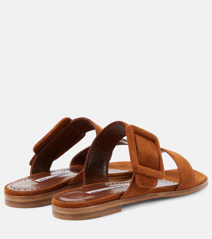 Sandalen Titubaflat aus Veloursleder - Manolo Blahnik - Modalova