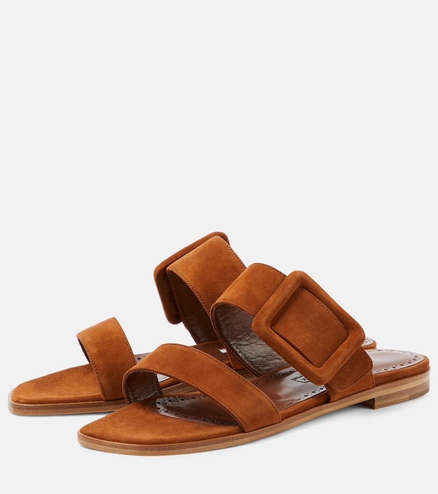 Sandalen Titubaflat aus Veloursleder - Manolo Blahnik - Modalova
