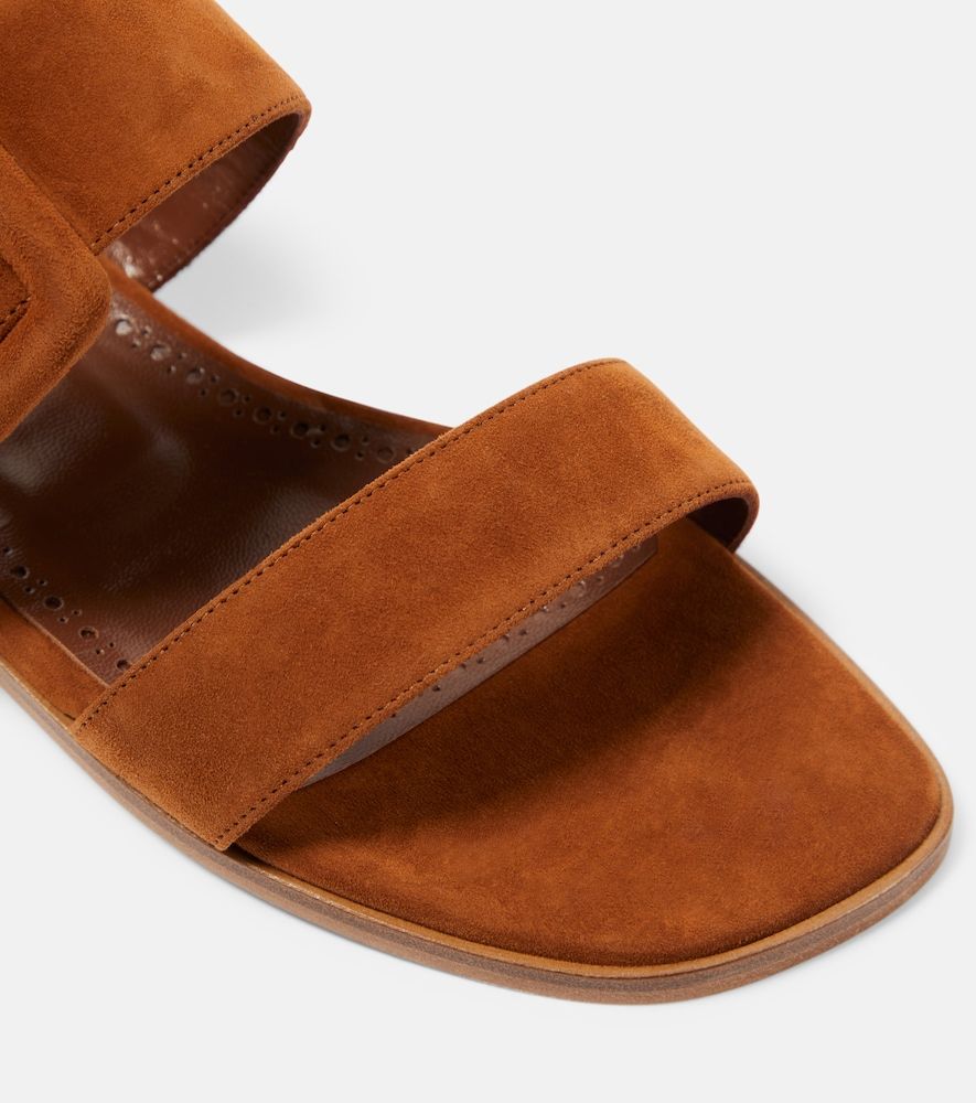 Sandalen Titubaflat aus Veloursleder - Manolo Blahnik - Modalova