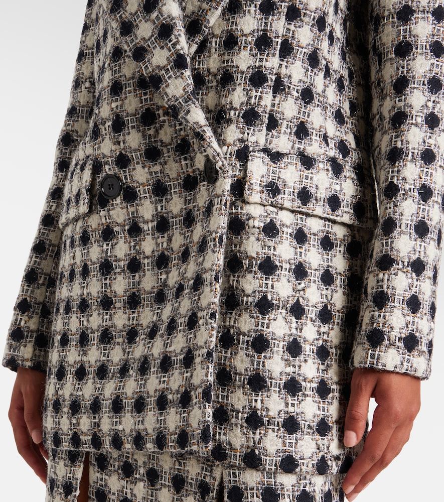 Double-breasted tweed blazer - Nina Ricci - Modalova
