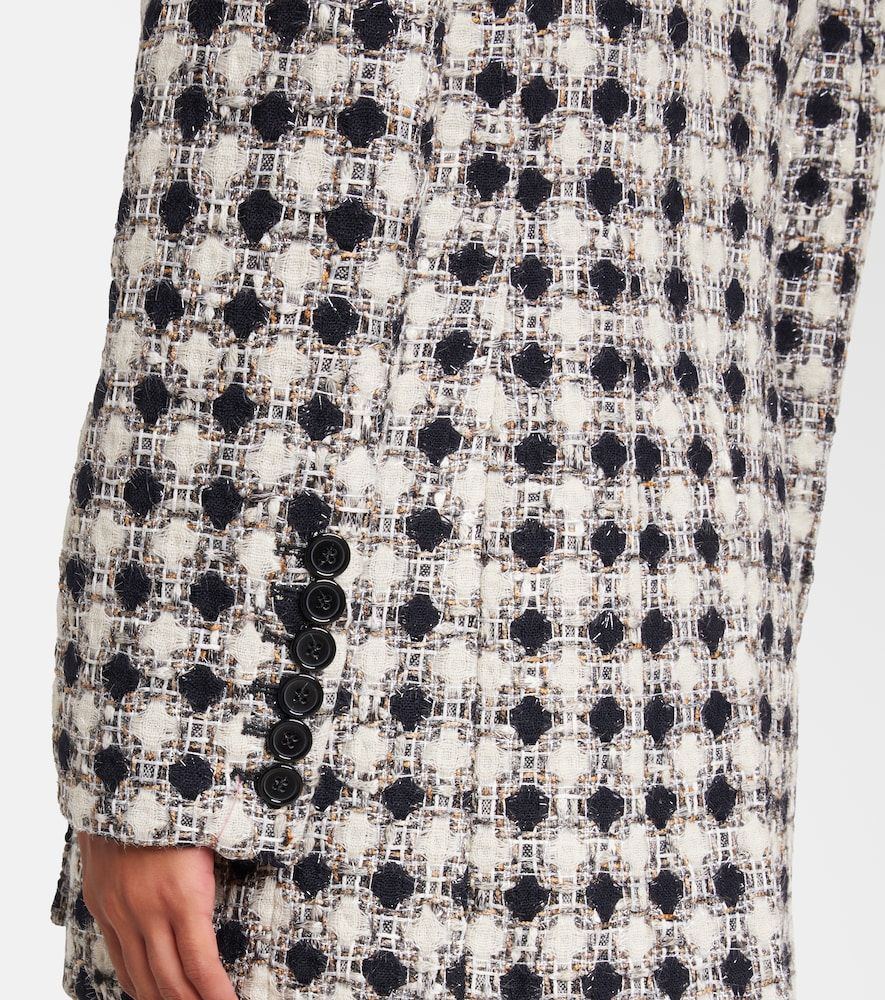 Double-breasted tweed blazer - Nina Ricci - Modalova