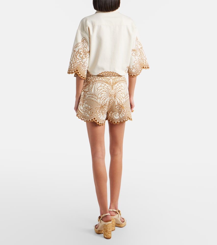 Shorts Como in cotone con ricamo - Zimmermann - Modalova