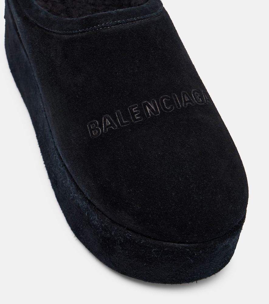 Plateau-Slippers Alaska aus Veloursleder - Balenciaga - Modalova