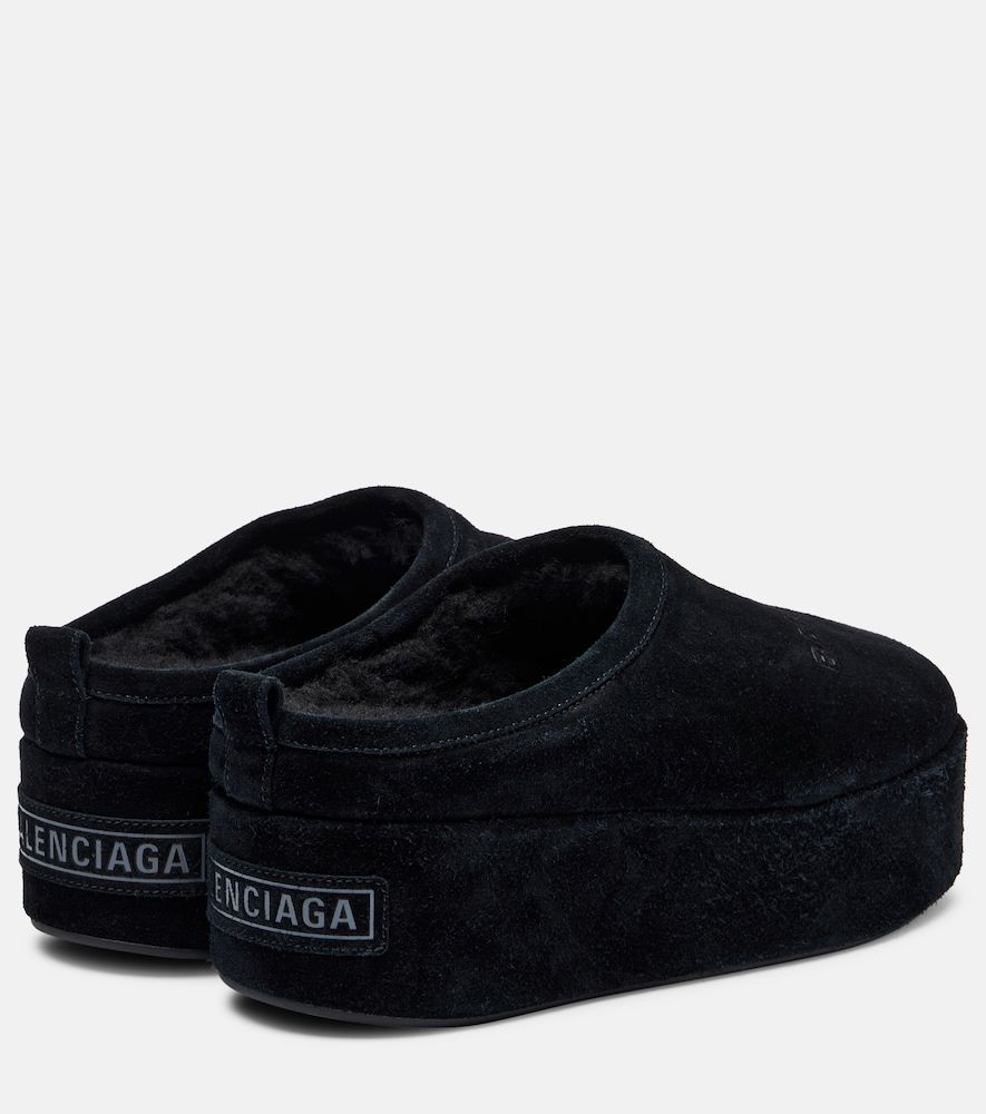 Plateau-Slippers Alaska aus Veloursleder - Balenciaga - Modalova