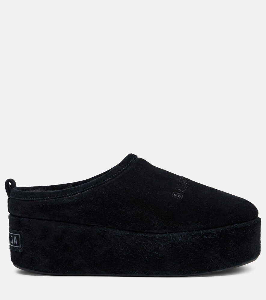 Plateau-Slippers Alaska aus Veloursleder - Balenciaga - Modalova