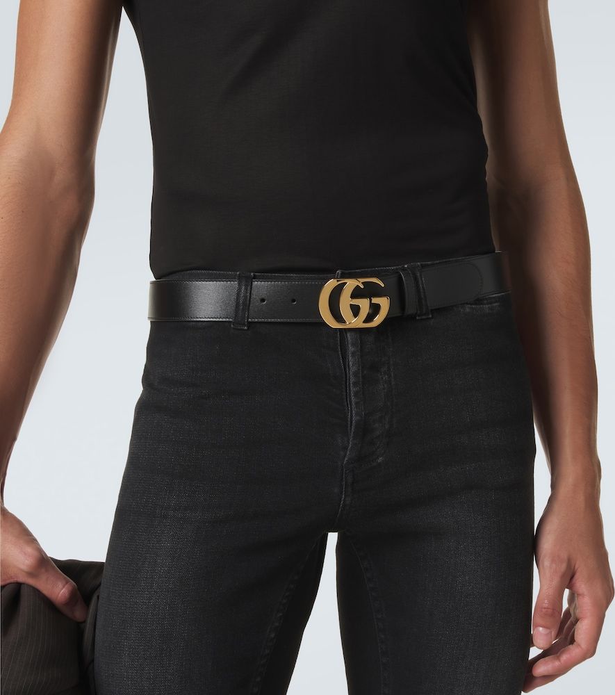 Gürtel Cut GG Marmont aus Leder - Gucci - Modalova