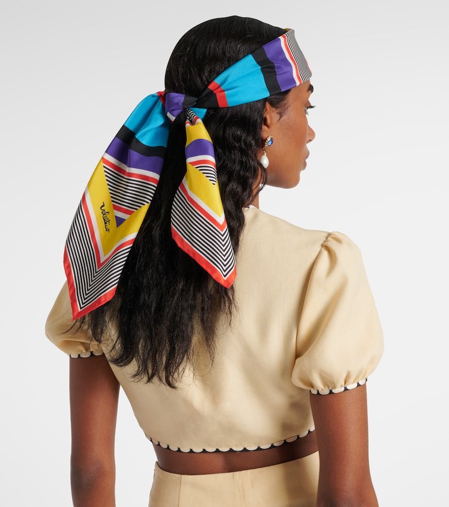 Cinta para el pelo Escape de seda estampada - Valentino Garavani - Modalova