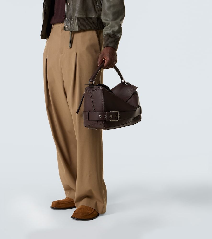 Bolso al hombro Puzzle Biker Large de piel - Loewe - Modalova