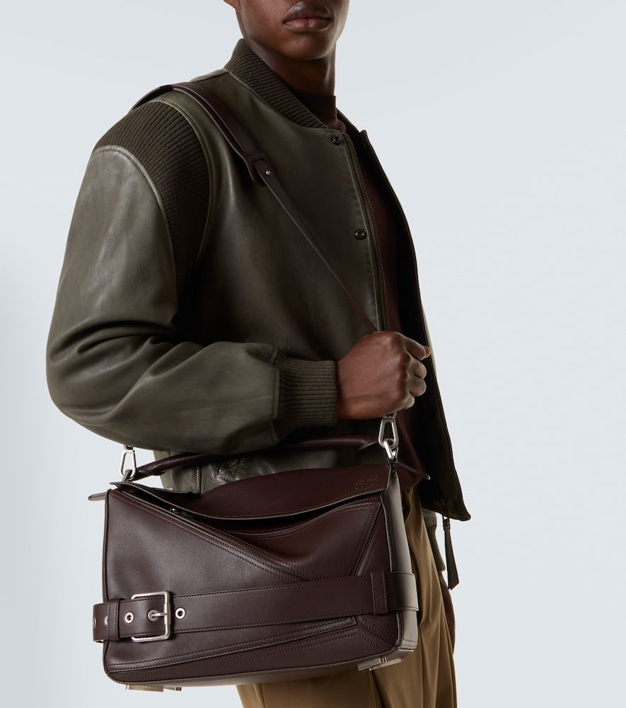 Bolso al hombro Puzzle Biker Large de piel - Loewe - Modalova
