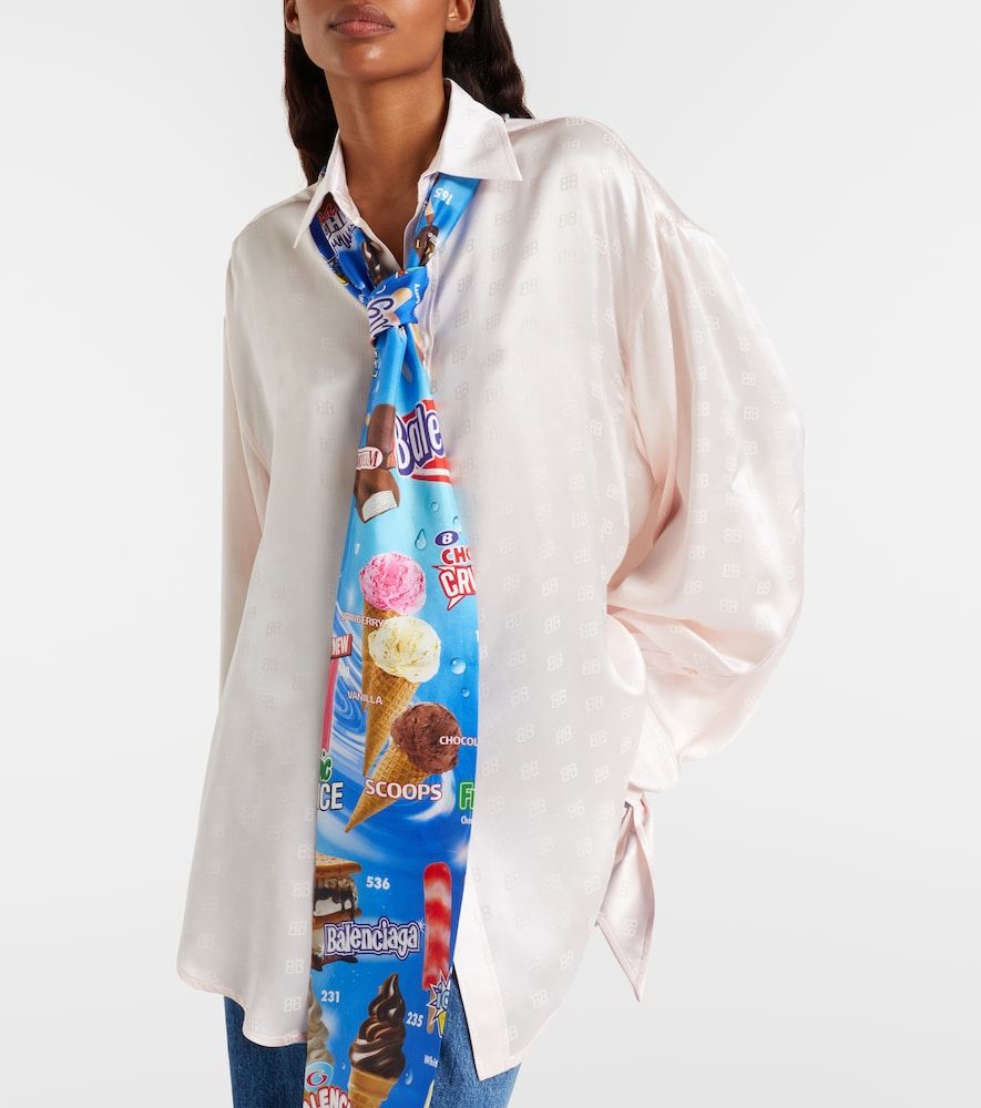 Balenciaga Printed silk scarf - Balenciaga - Modalova