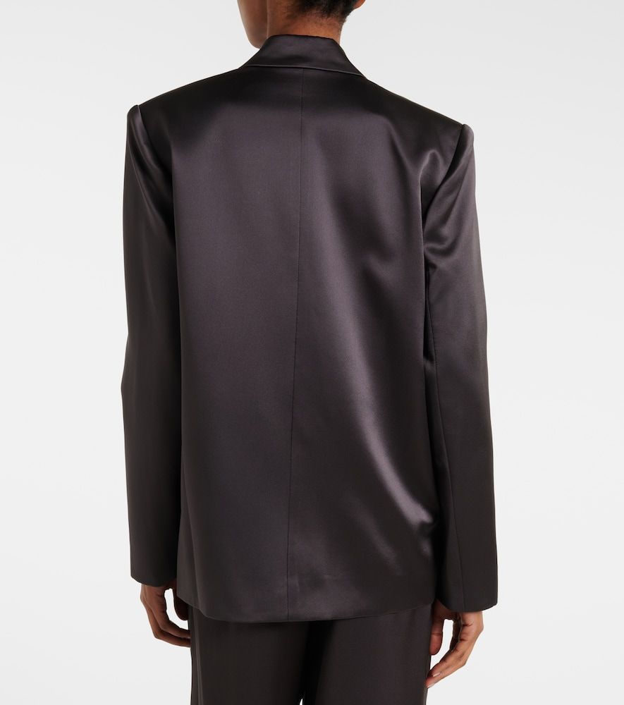 Double-breasted silk satin blazer - The Sei - Modalova