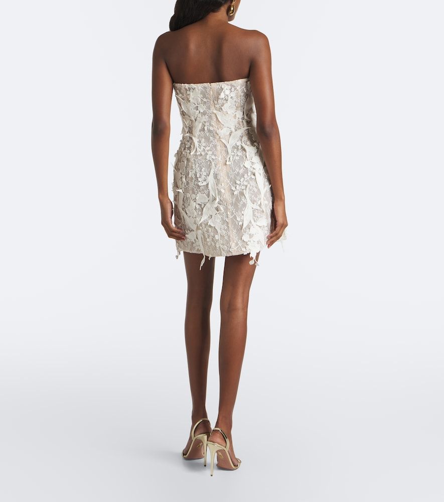 Roselle embellished lace bustier dress - Leo Lin - Modalova